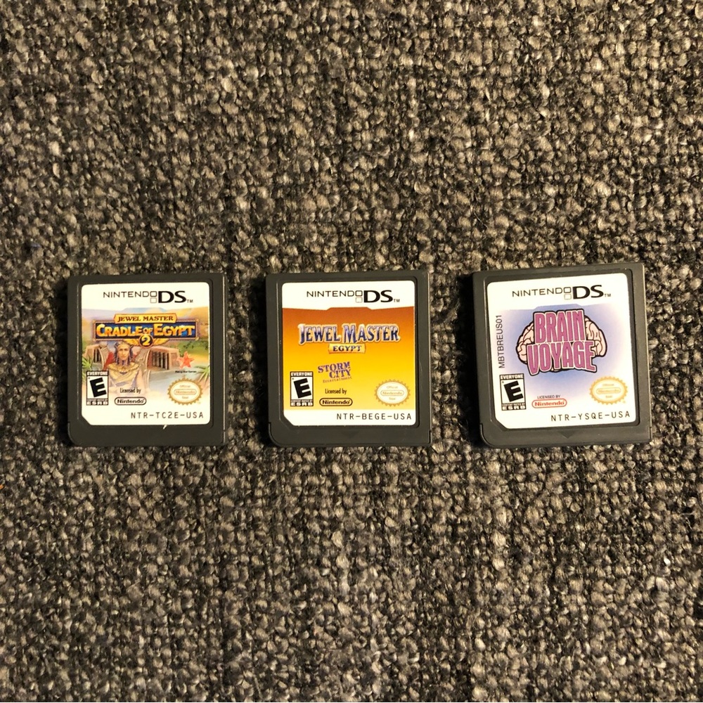 Nintendo DS 3 Games Lot Puzzles Brain Kids